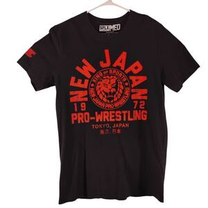 New Japan Pro-Wrestling tshirt mens M Medium black SPLX graphic tee short sleeve